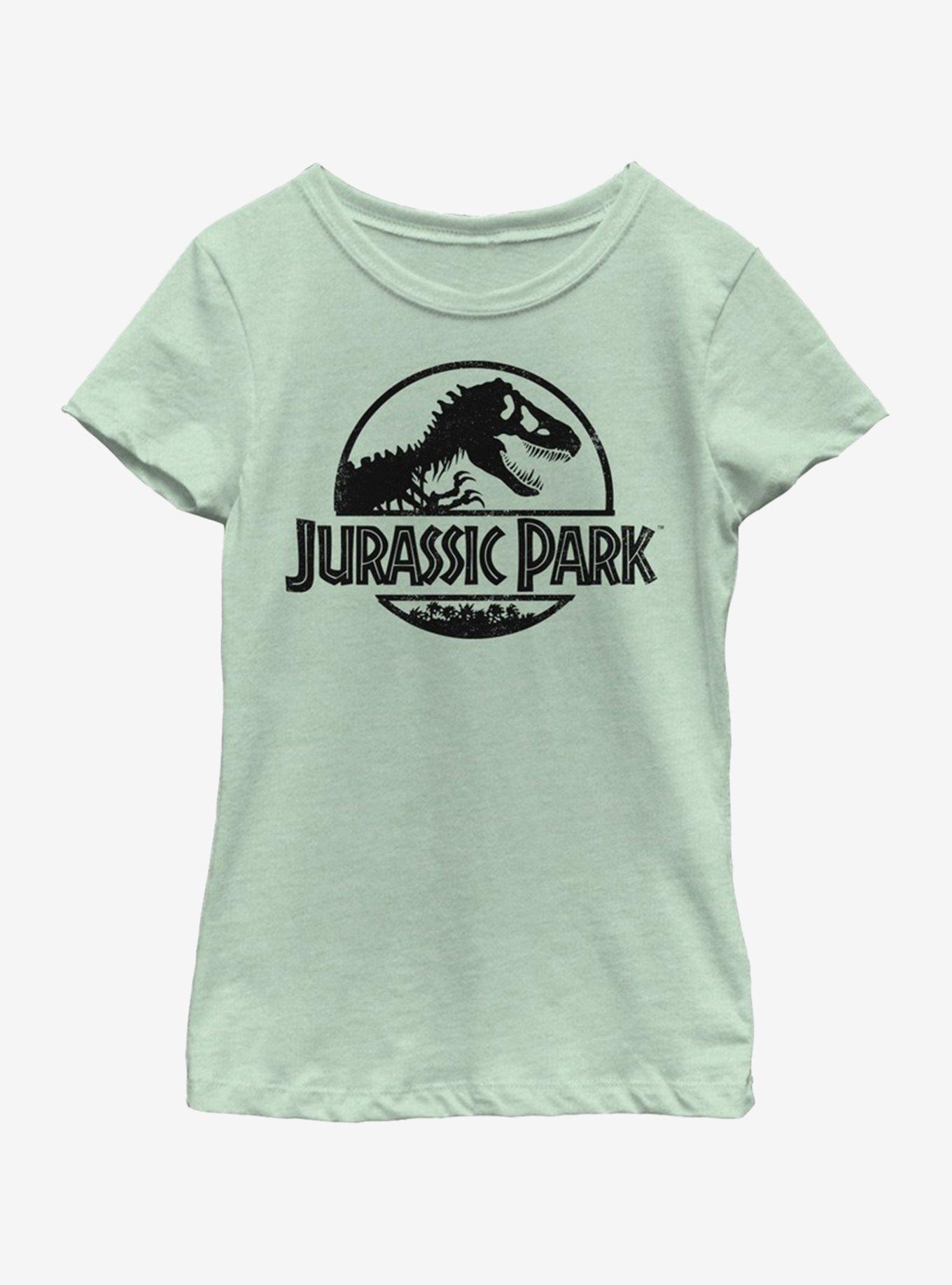 Jurassic Park Logo Park Youth Girls T-Shirt, , hi-res