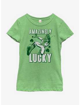 Marvel Spiderman Amazingly Lucky Youth Girls T-Shirt, , hi-res