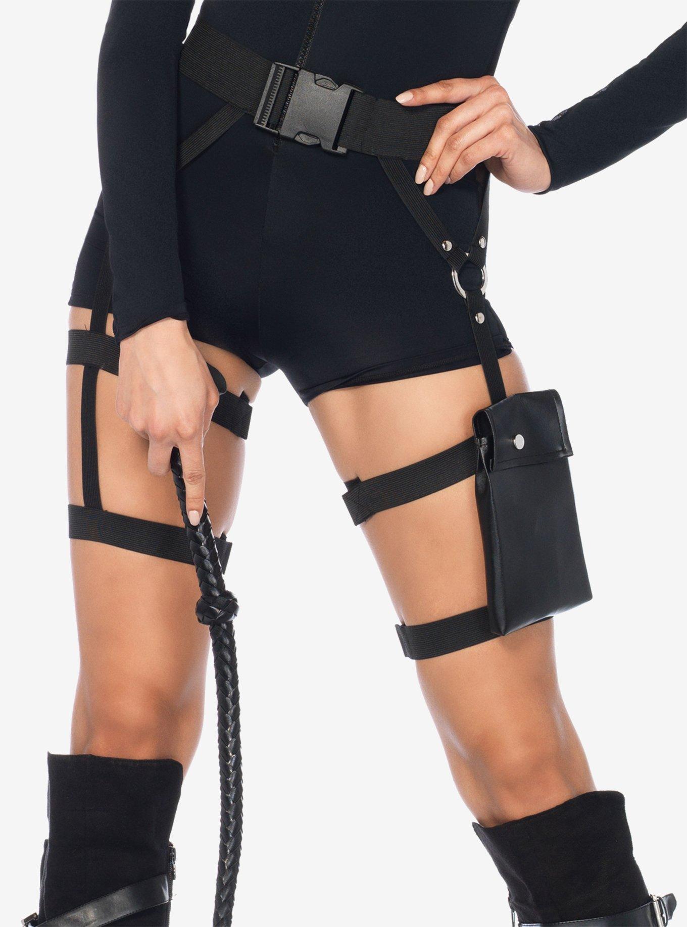 Multi Strap Garter Pocket Utility Belt, , hi-res