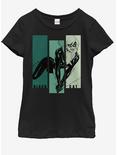 Marvel Pop Cat Youth Girls T-Shirt, BLACK, hi-res