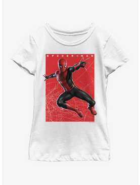 Marvel Spiderman: Far From Home Spiderman Swings Youth Girls T-Shirt, , hi-res