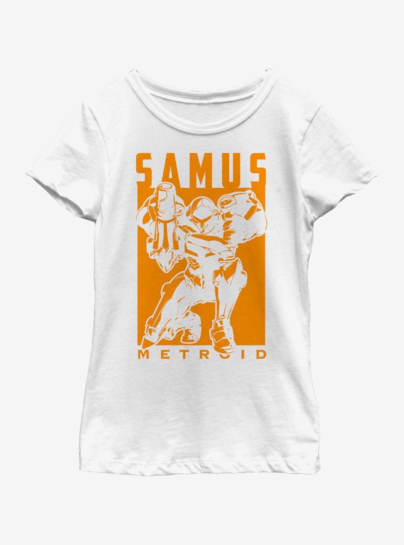 Nintendo Metroid Youth Girls T-Shirt, WHITE, hi-res