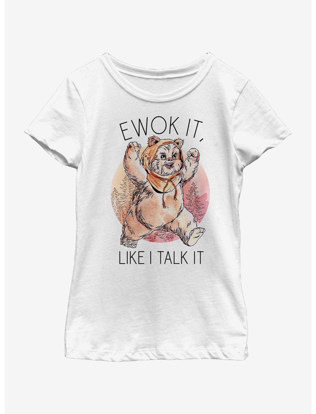 Star Wars Ewok It Youth Girls T-Shirt, WHITE, hi-res