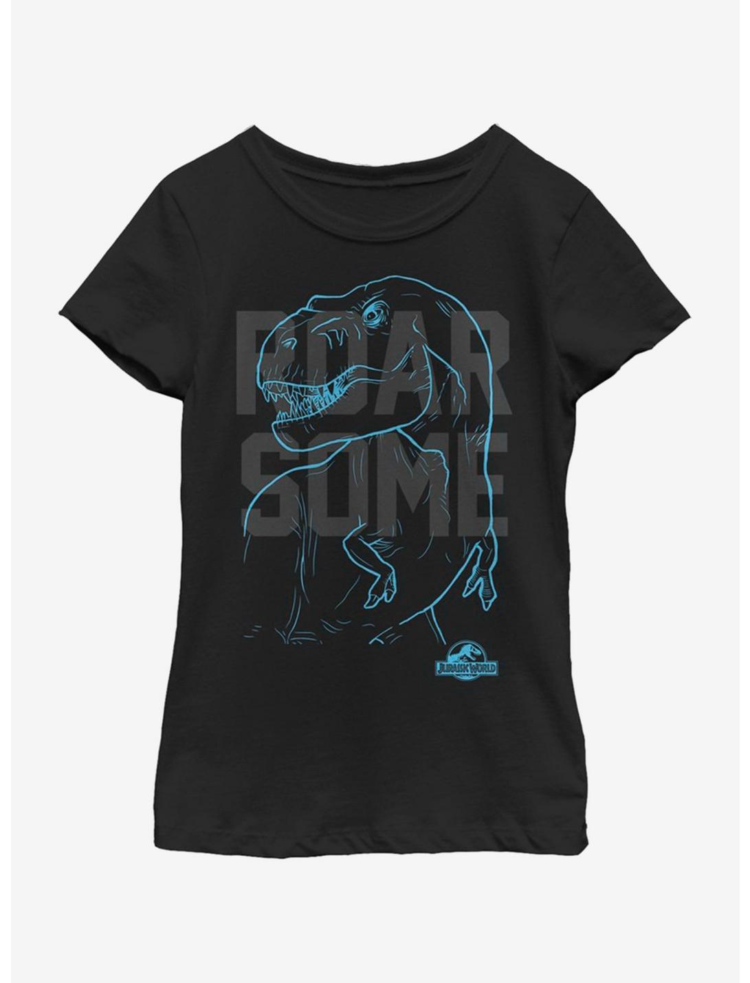 Jurassic Park Feed Me Youth Girls T-Shirt, BLACK, hi-res