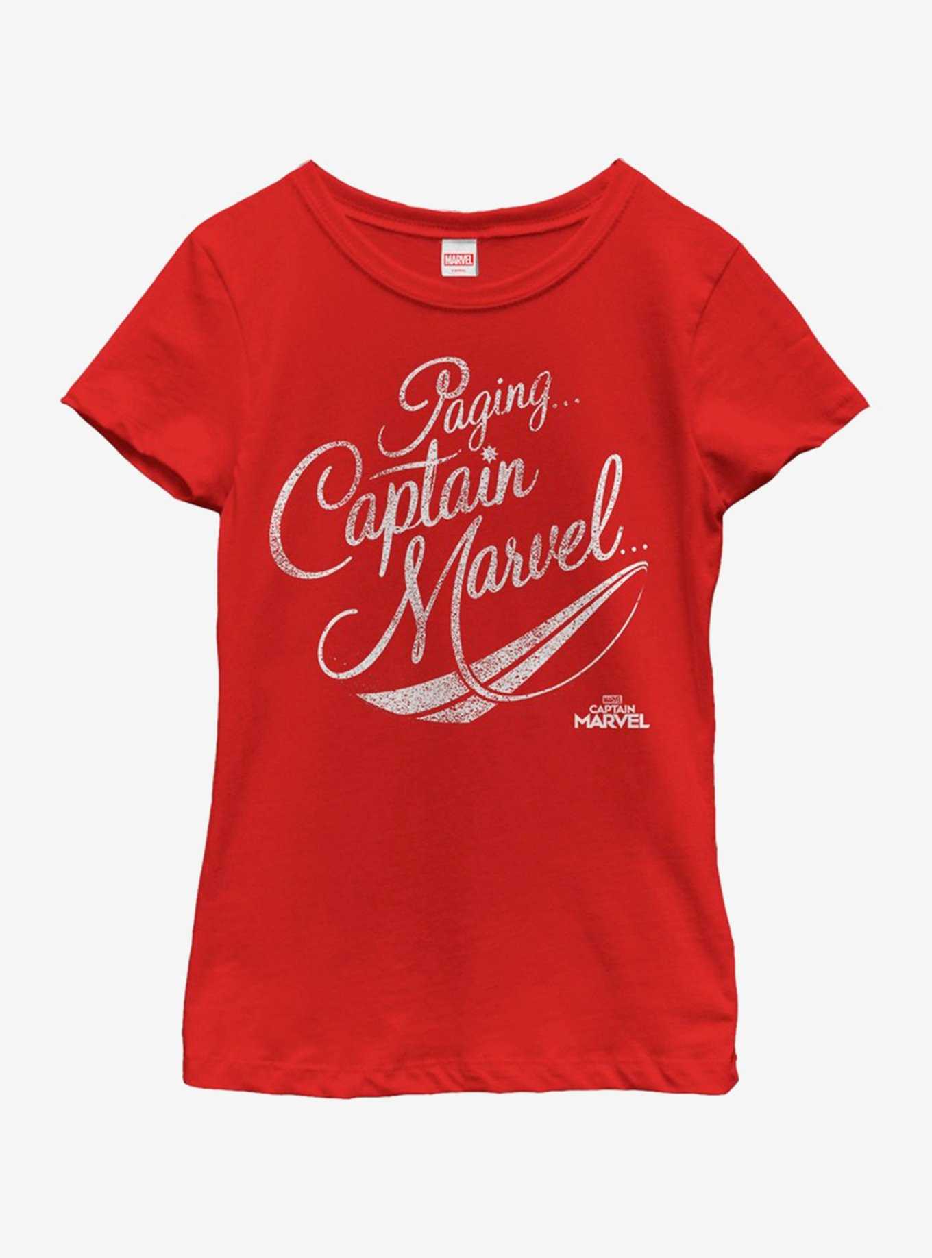 Marvel Captain Marvel Calling Marvel Youth Girls T-Shirt, , hi-res