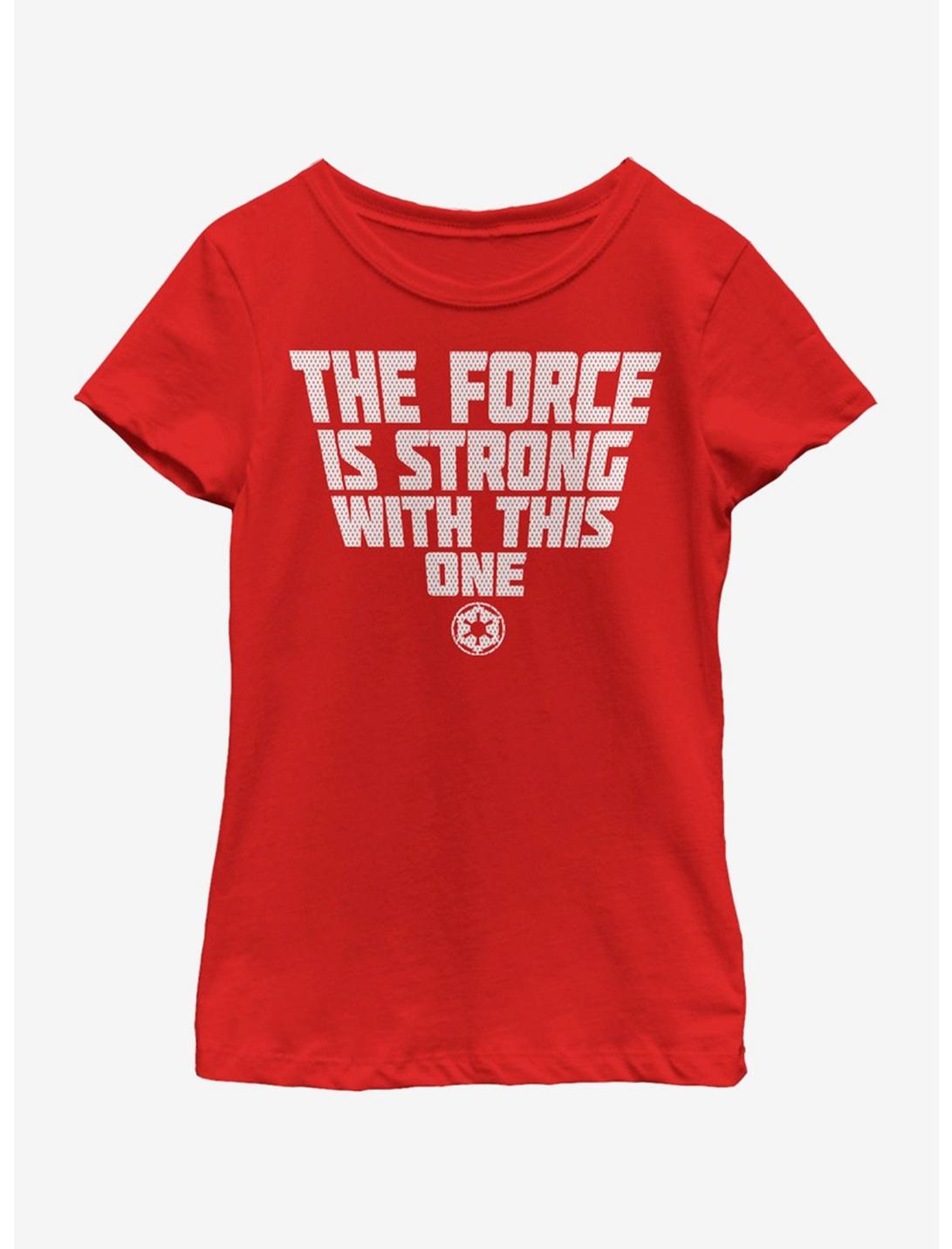 Star Wars Strong Force Youth Girls T-Shirt, RED, hi-res