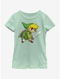 Nintendo Legend of Zelda Big Link Youth Girls T-Shirt, MINT, hi-res