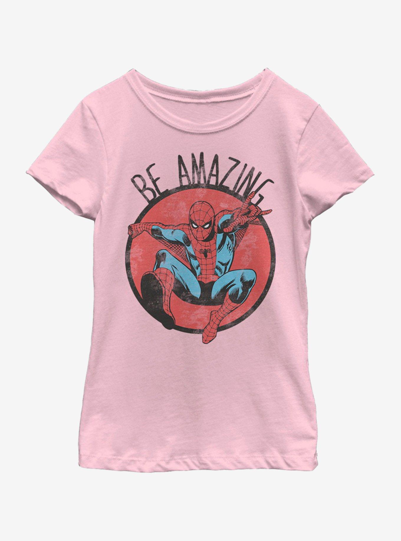 Marvel Spiderman Be Amazing Youth Girls T-Shirt, , hi-res