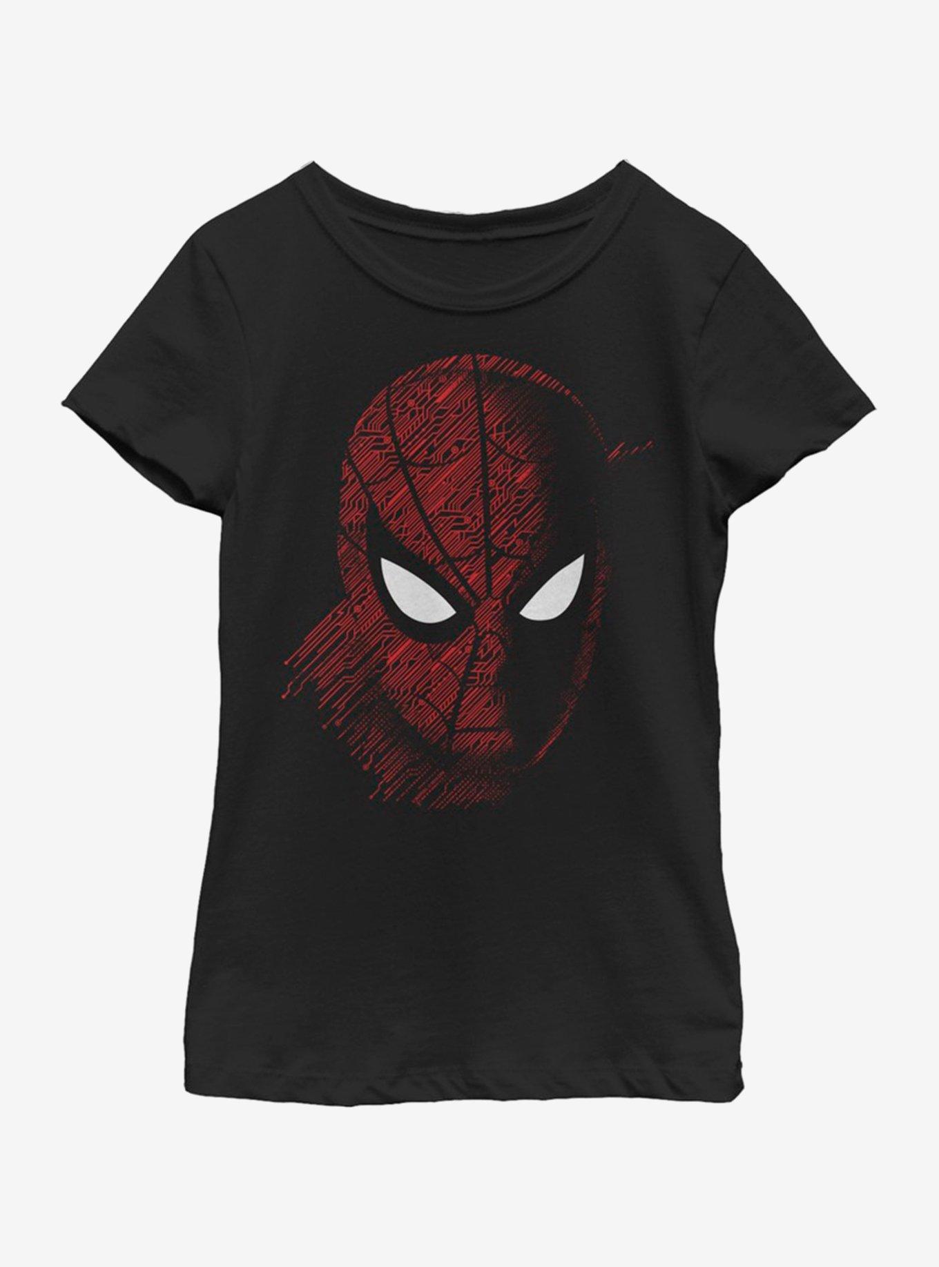 Marvel Spiderman: Far From Home Spidey Tech Portrait Youth Girls T-Shirt, , hi-res