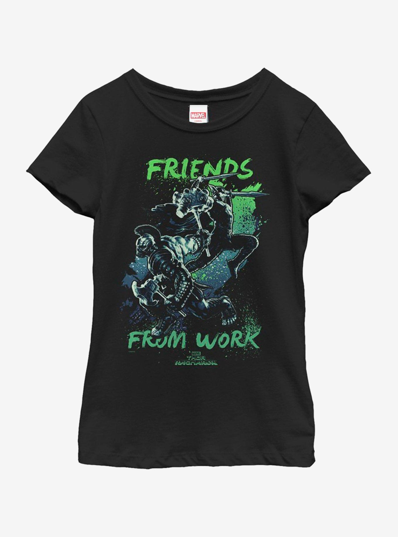 Marvel Thor Work Friends Youth Girls T-Shirt, , hi-res