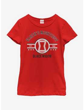 Marvel Black Widow Mighty Widow Youth Girls T-Shirt, , hi-res