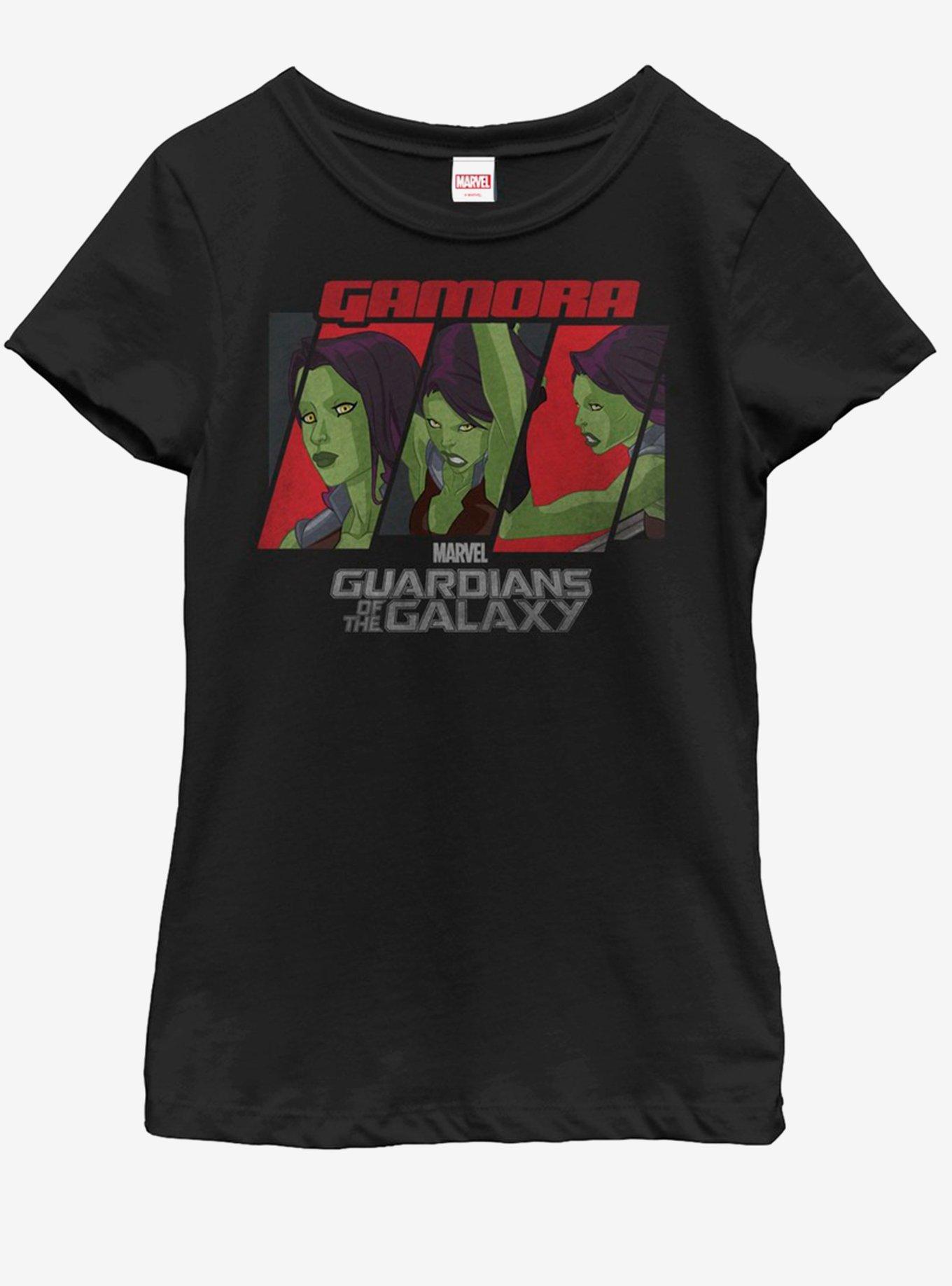 Marvel Guardians of the Galaxy Triple Gamora Youth Girls T-Shirt, , hi-res