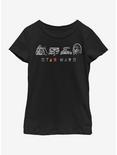 Star Wars Geometry Shine Youth Girls T-Shirt, BLACK, hi-res