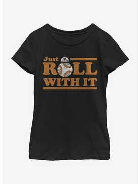 Star Wars The Last Jedi Just Roll Youth Girls T-Shirt, , hi-res