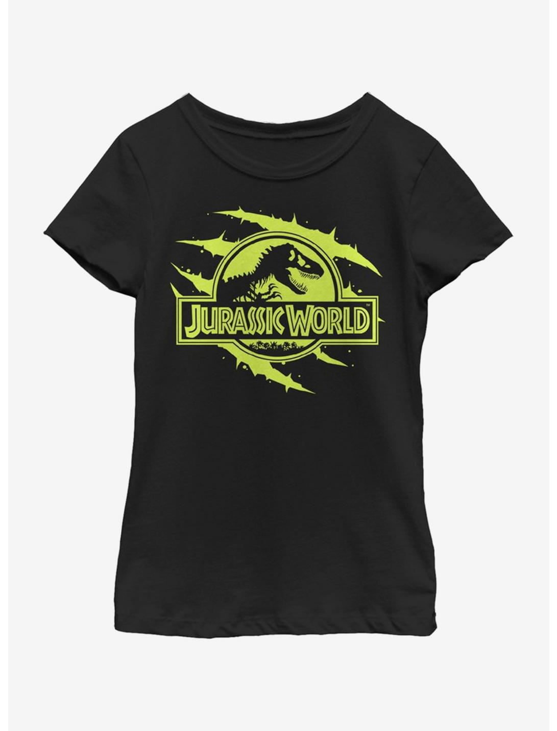 Jurassic Park Dino Slash Youth Girls T-Shirt, BLACK, hi-res