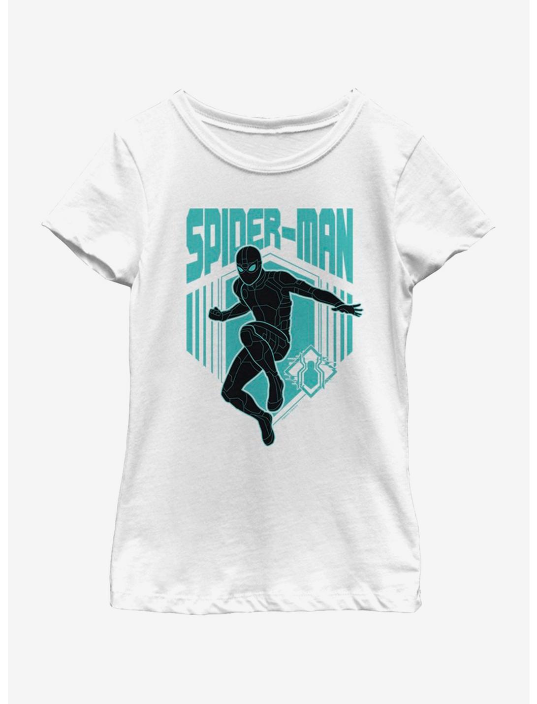 Marvel Spiderman: Far From Home Spider Stealth Youth Girls T-Shirt, WHITE, hi-res