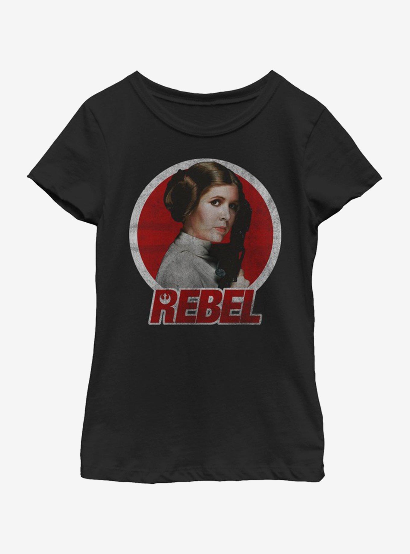 Star Wars Leia Rebel Circle Youth Girls T-Shirt, , hi-res