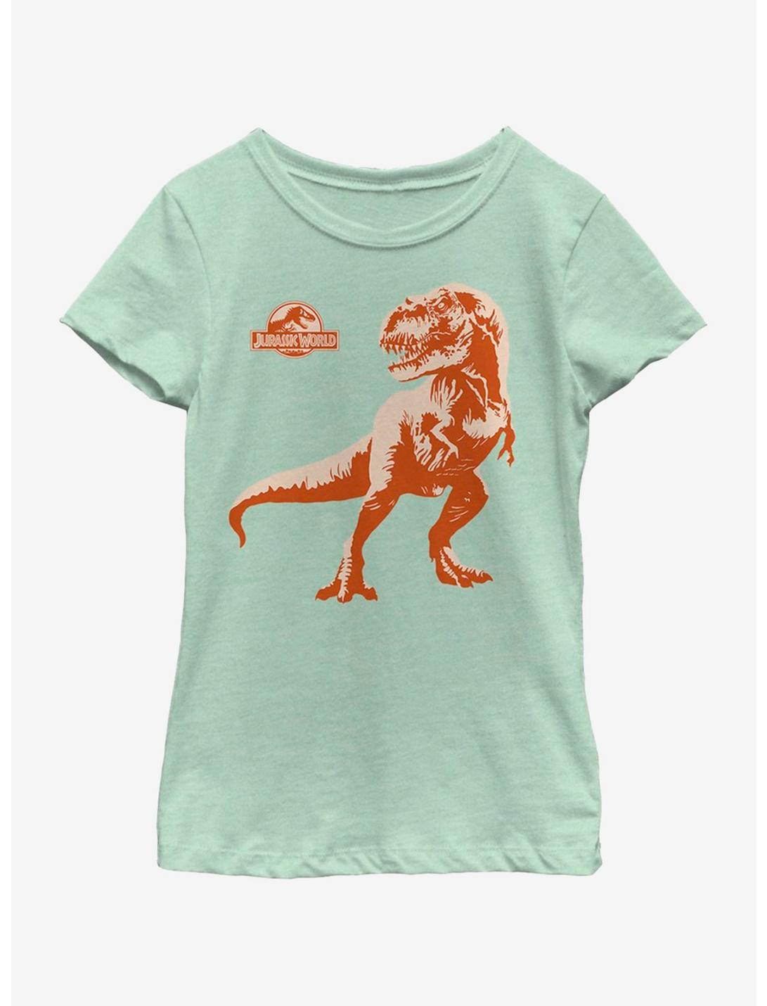 Jurassic Park Action Dino Youth Girls T-Shirt, MINT, hi-res