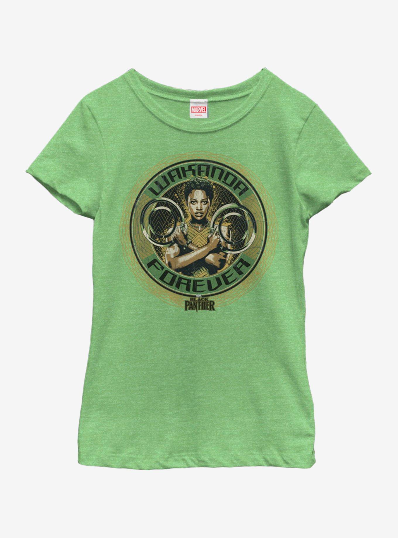 Marvel Black Panther Forever Nakia Youth Girls T-Shirt, GRN APPLE, hi-res