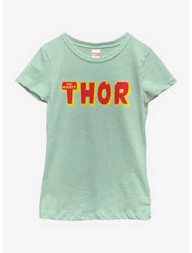Marvel Thor Logo Youth Girls T-Shirt, , hi-res