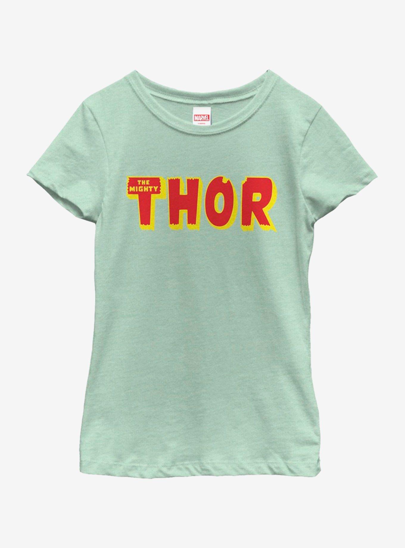Marvel Thor Logo Youth Girls T-Shirt, , hi-res