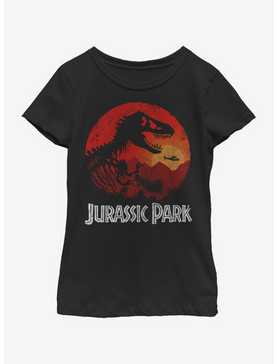 Jurassic Park Jungle Sunset Youth Girls T-Shirt, , hi-res