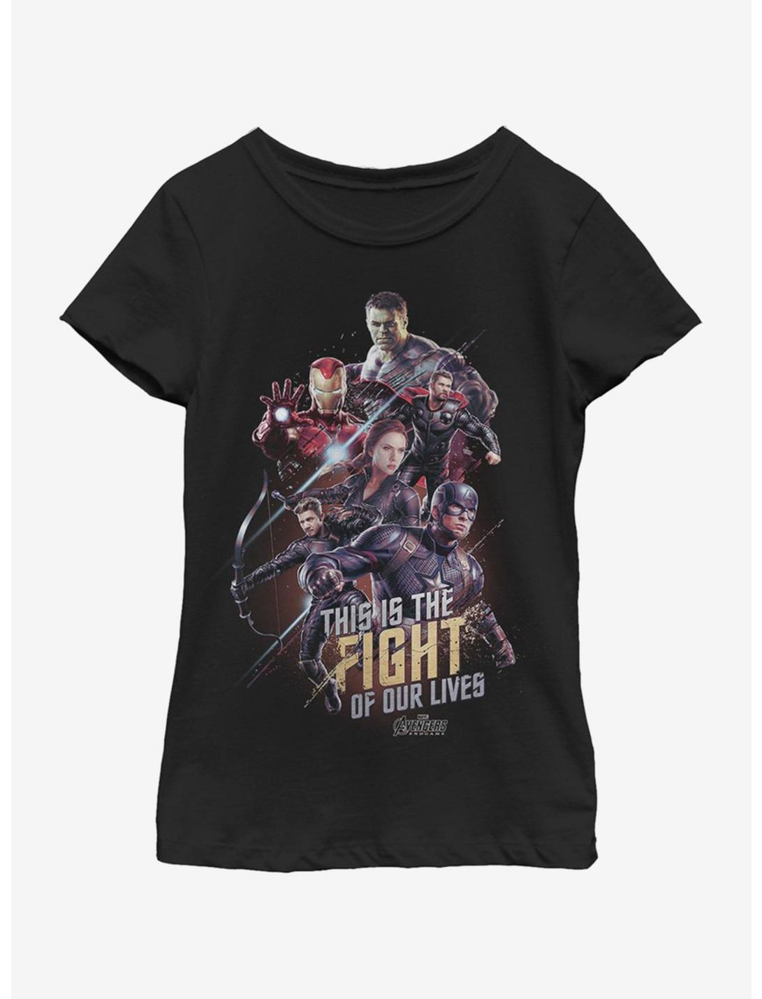 Marvel Avengers: Endgame Life Fight Youth Girls T-Shirt, BLACK, hi-res
