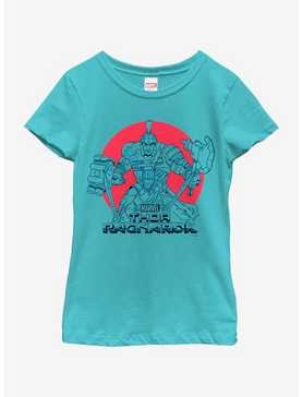 Marvel Thor Red Sun Youth Girls T-Shirt, , hi-res