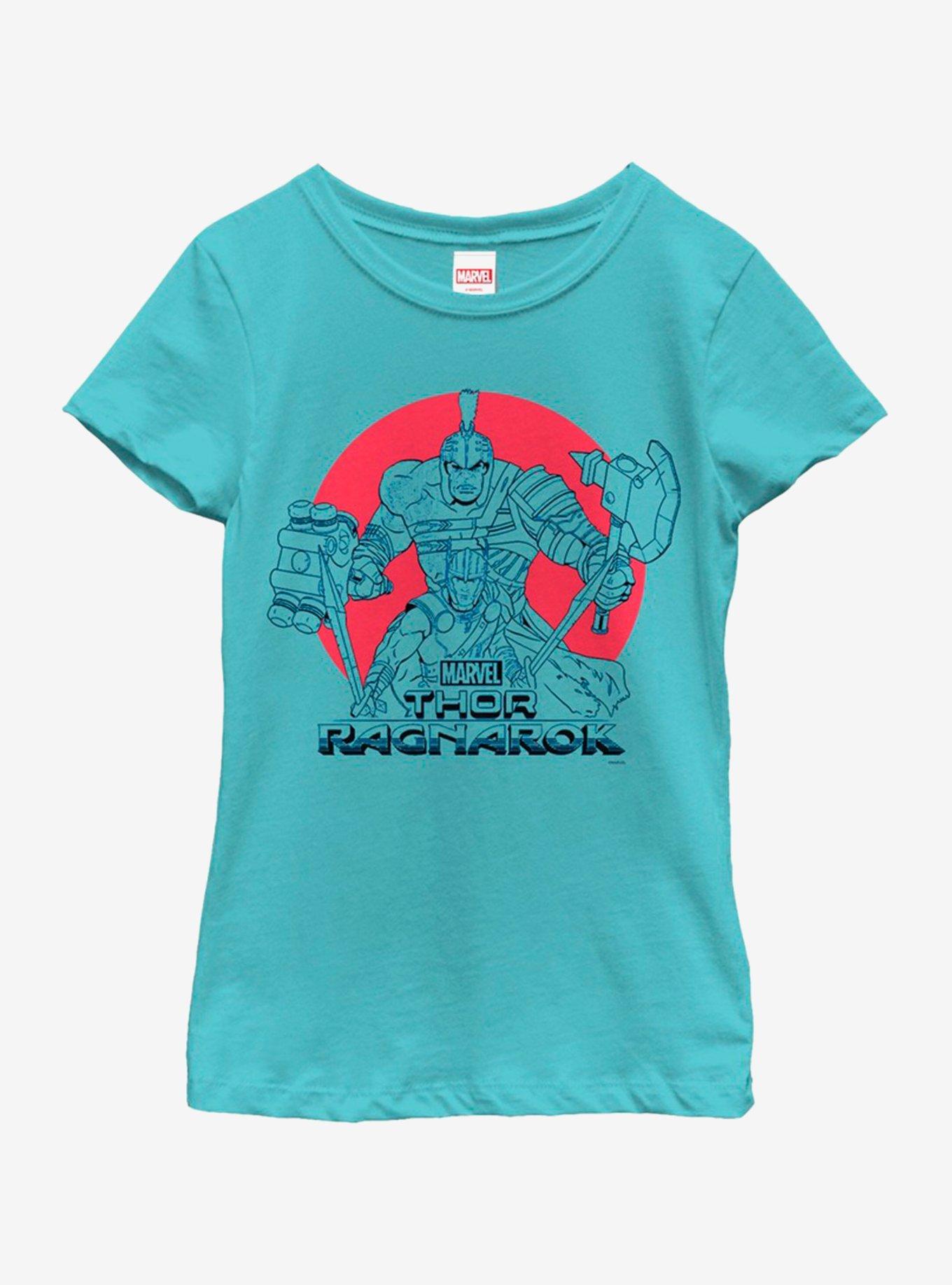 Marvel Thor Red Sun Youth Girls T-Shirt, , hi-res