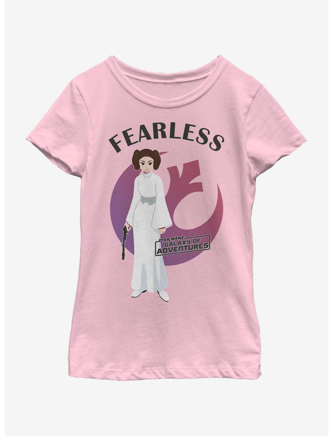 Star Wars Leia Fearless Galaxy Adventure Youth Girls T-Shirt, PINK, hi-res