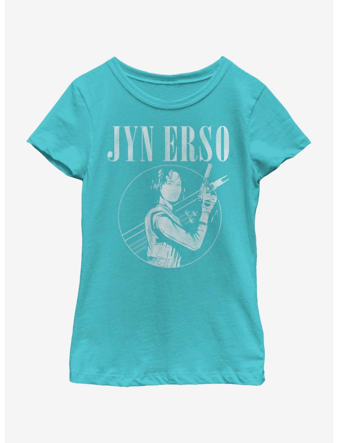Star Wars The Last Jedi Jyn Erso Youth Girls T-Shirt, TAHI BLUE, hi-res