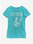 Star Wars The Last Jedi Jyn Erso Youth Girls T-Shirt, TAHI BLUE, hi-res