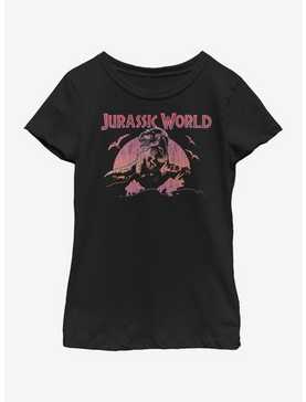 Jurassic Park Dino Sunset Youth Girls T-Shirt, , hi-res