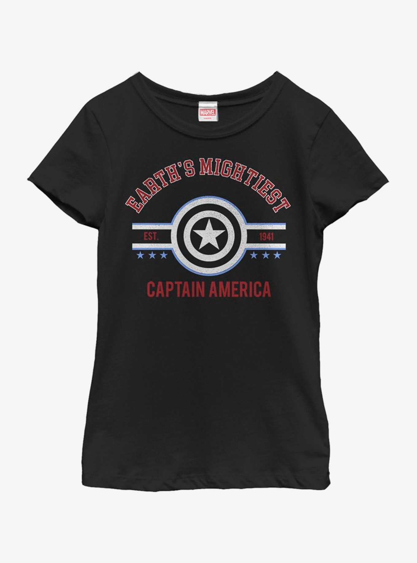Marvel Captain America Mighty Captain Youth Girls T-Shirt, , hi-res