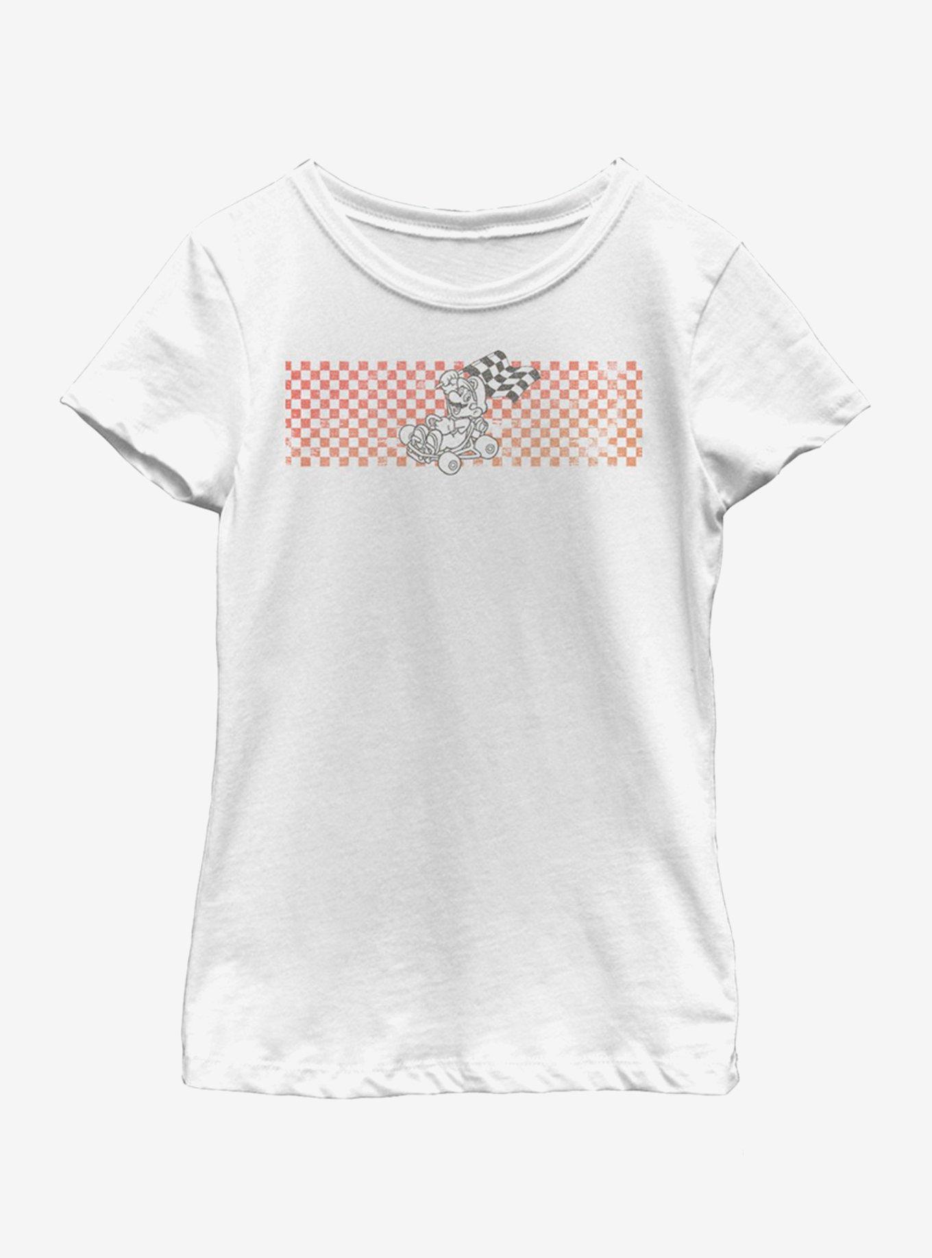 Nintendo Mario Panel Youth Girls T-Shirt, WHITE, hi-res