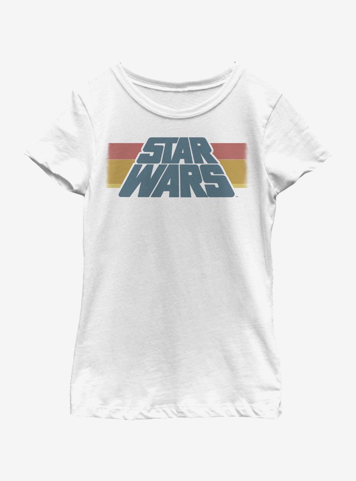 Star Wars Logo Stripe Youth Girls T-Shirt, , hi-res