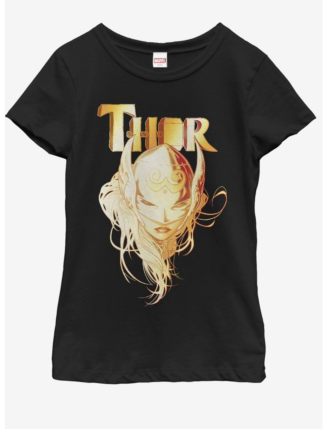 Marvel Thor Lady Thor Youth Girls T-Shirt, BLACK, hi-res