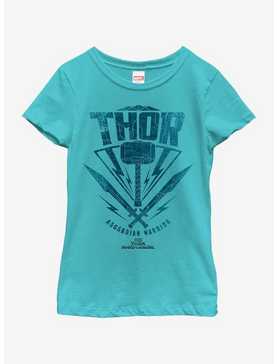 Marvel Thor Hammer Stamp Youth Girls T-Shirt, , hi-res