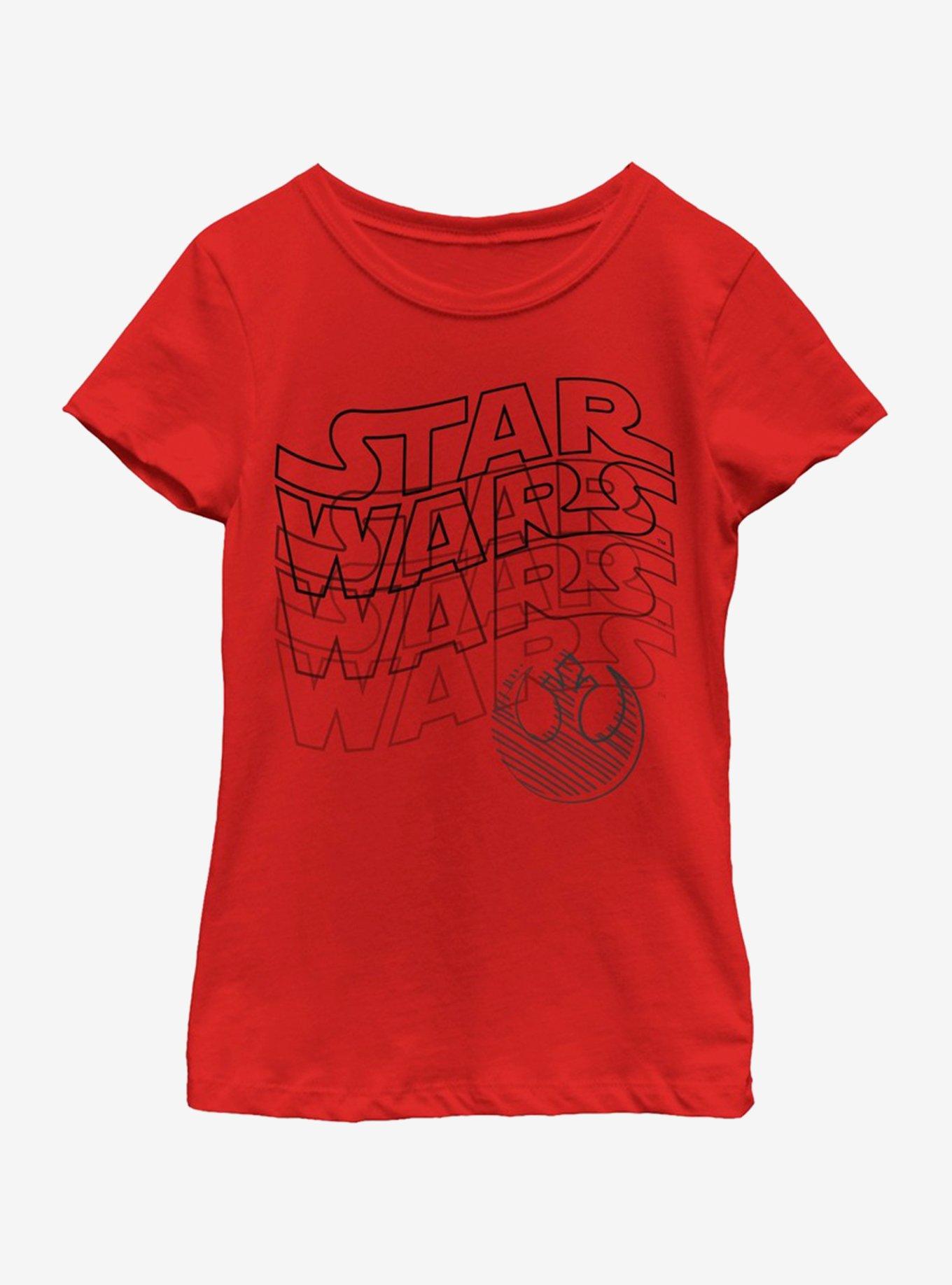 Star Wars Star Wavy Youth Girls T-Shirt, , hi-res