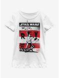 Star Wars The Last Jedi Raised Mod Youth Girls T-Shirt, WHITE, hi-res
