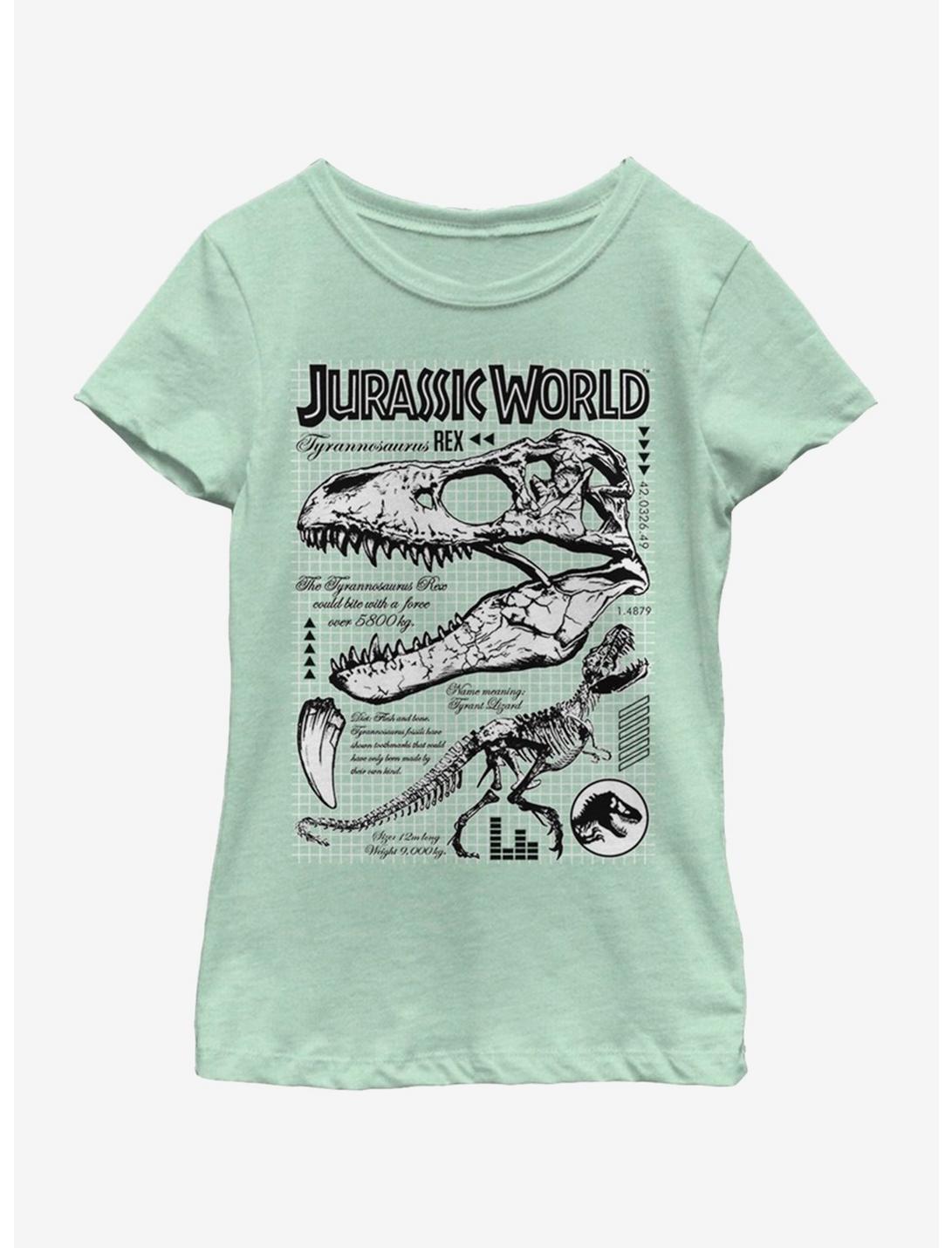 Jurassic Park Bones Brigade Youth Girls T-Shirt, MINT, hi-res