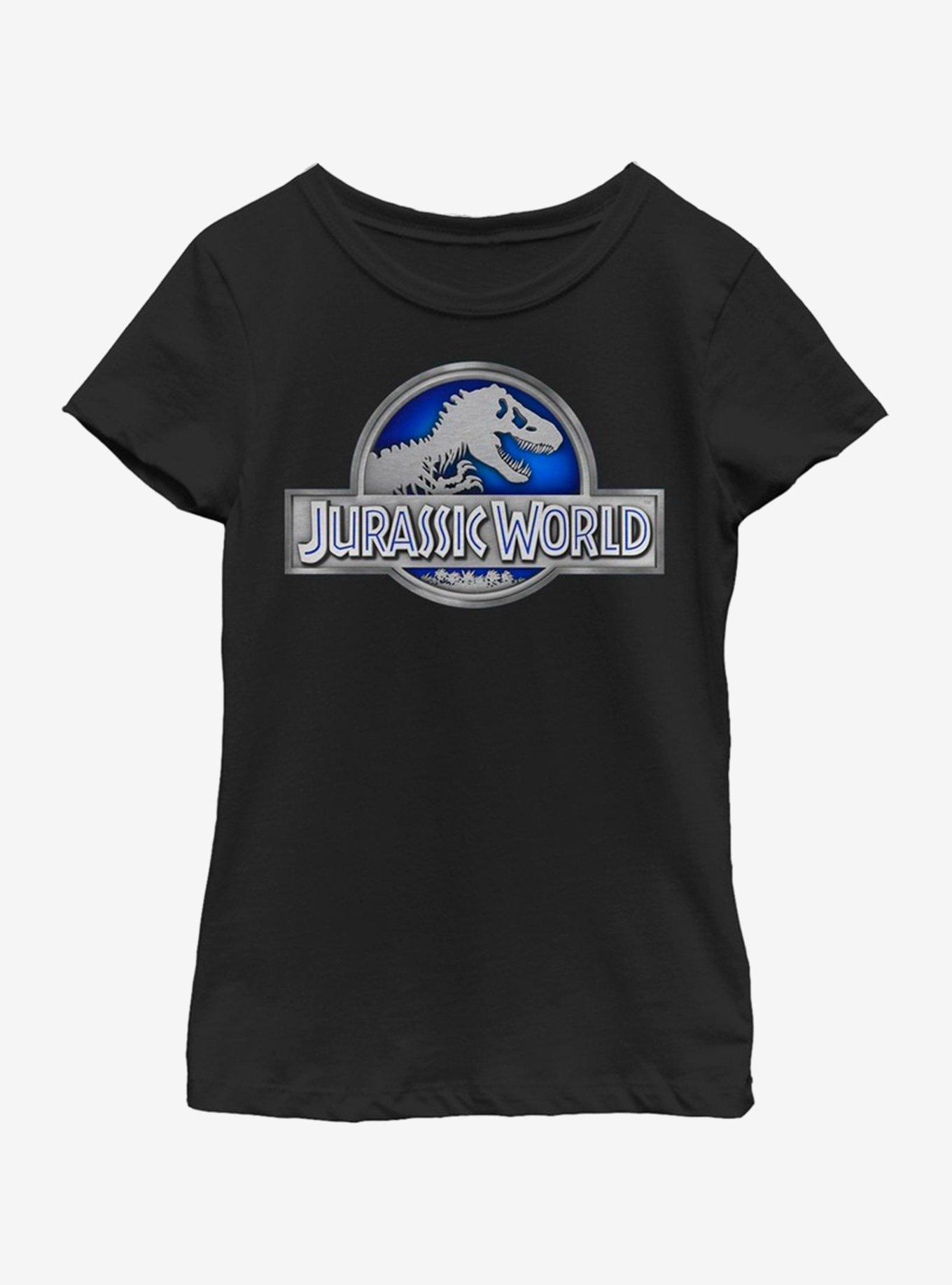 Jurassic Park Blue Glow Youth Girls T-Shirt, , hi-res