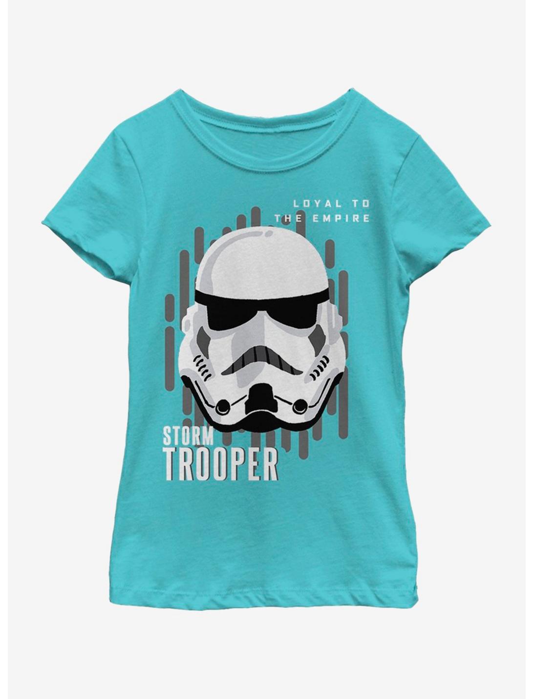 Star Wars Trooper Helm Youth Girls T-Shirt, TAHI BLUE, hi-res