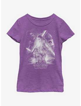 Star Wars The Force Awakens Awakens Poster Youth Girls T-Shirt, , hi-res