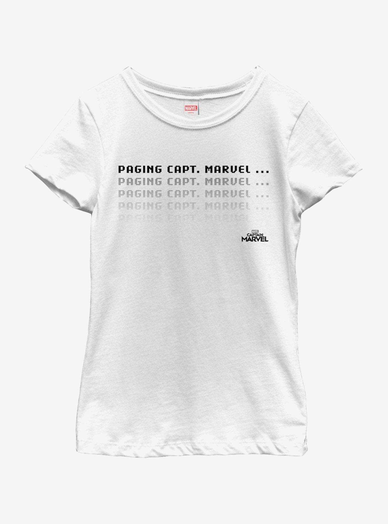 Marvel Captain Marvel Paging Marvel Youth Girls T-Shirt, , hi-res