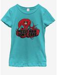 Marvel Messy Hair Youth Girls T-Shirt, TAHI BLUE, hi-res
