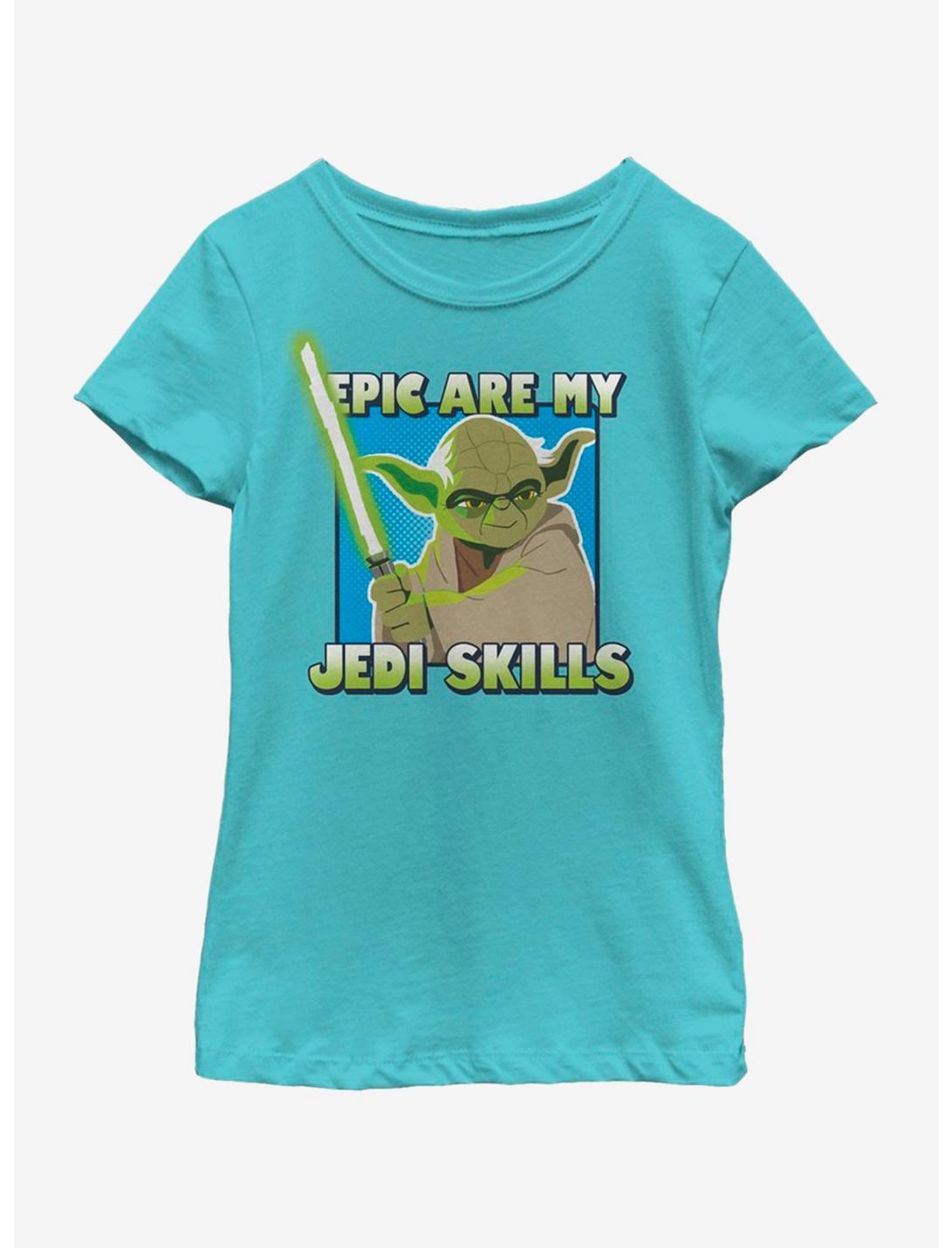 Star Wars Epic Jedi Skills Youth Girls T-Shirt, TAHI BLUE, hi-res