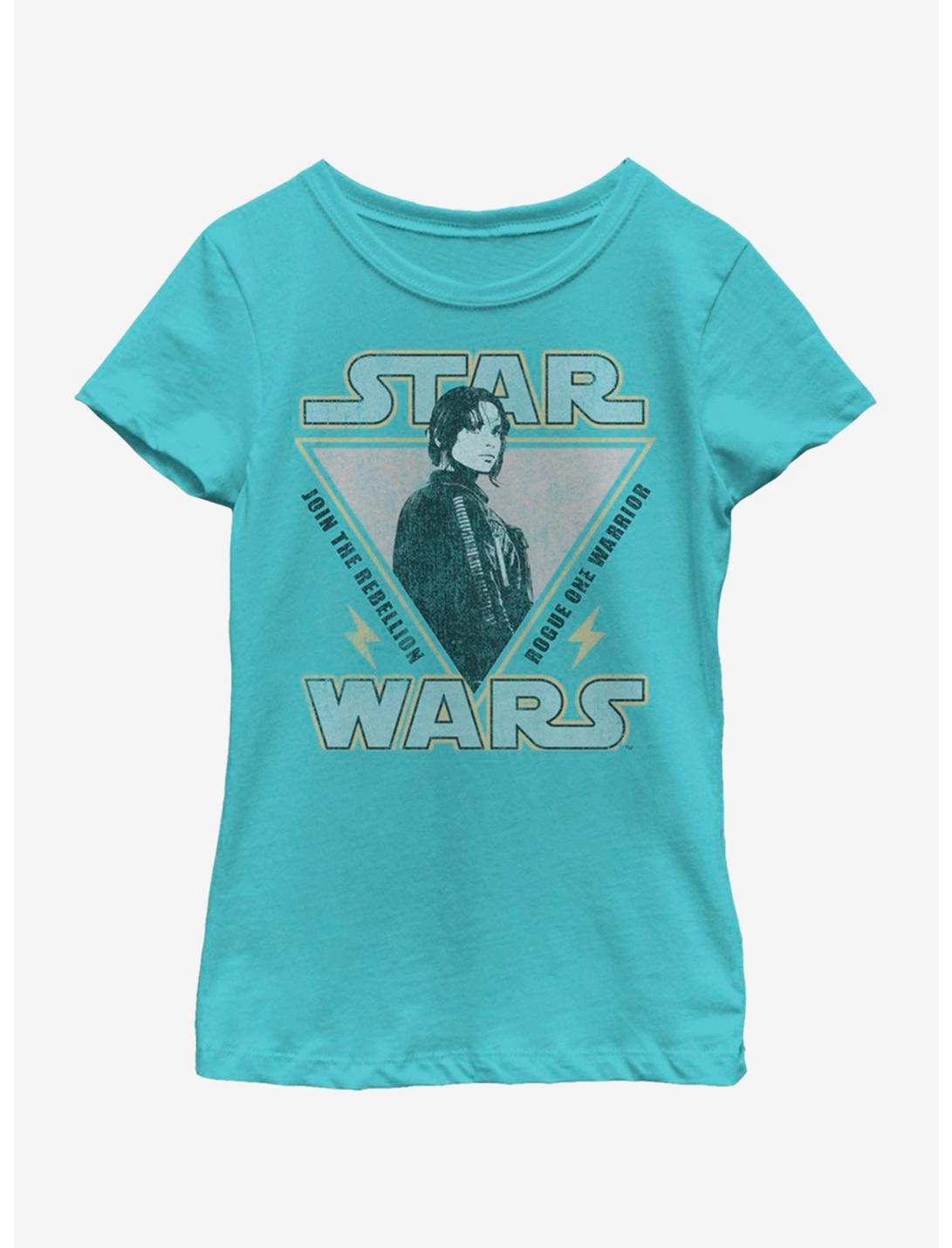Star Wars The Last Jedi Triangle Youth Girls T-Shirt, TAHI BLUE, hi-res