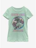 Jurassic Park Cleverest Girl Youth Girls T-Shirt, GRN APPLE, hi-res
