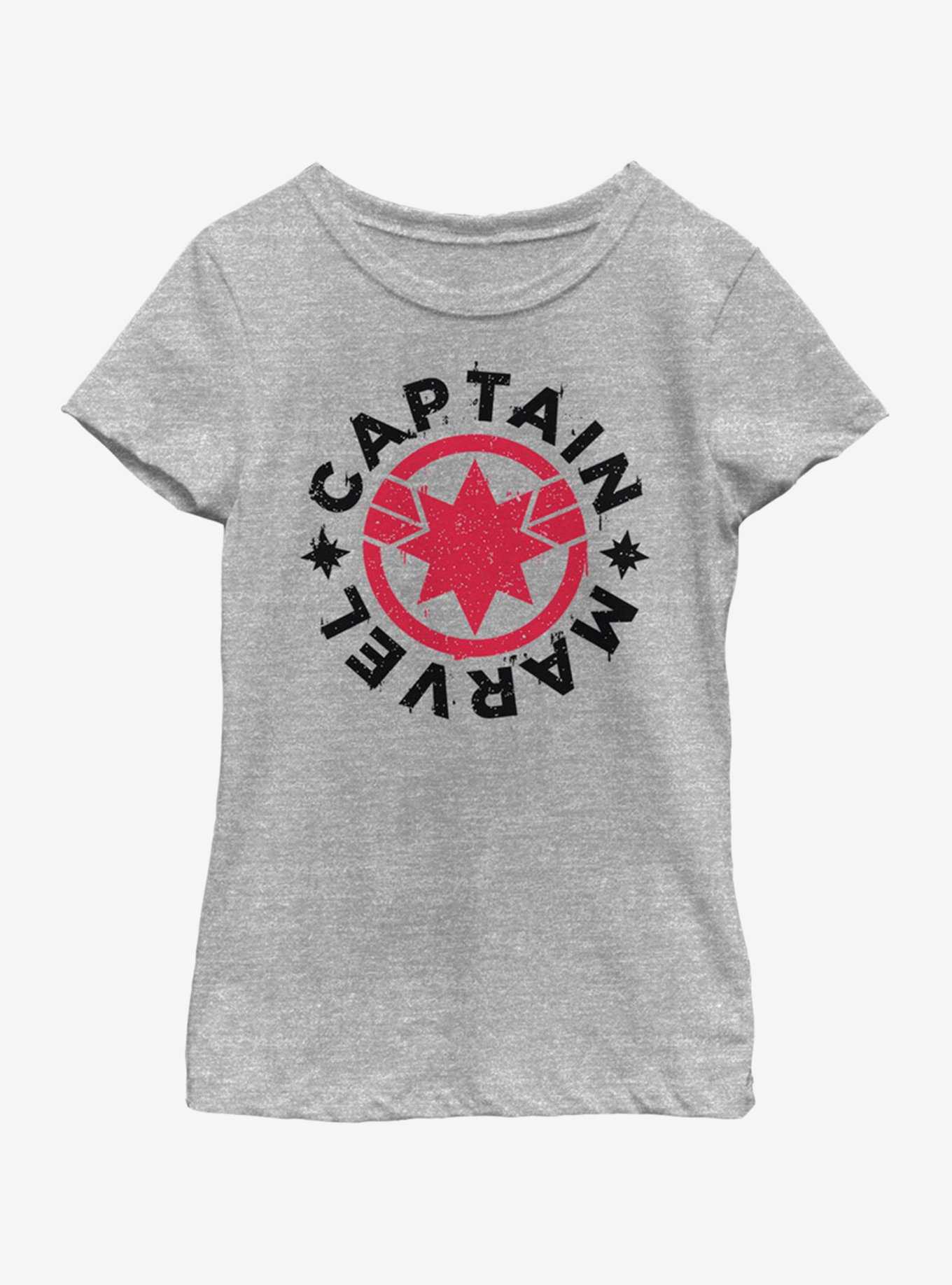 Marvel Captain Marvel Icon Logo Youth Girls T-Shirt, , hi-res